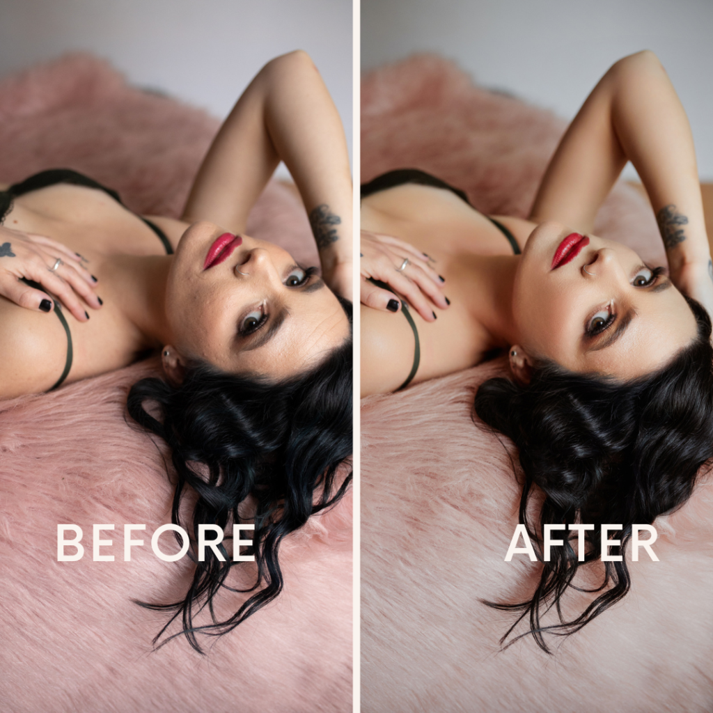 private editing for boudoir and portrait photographers